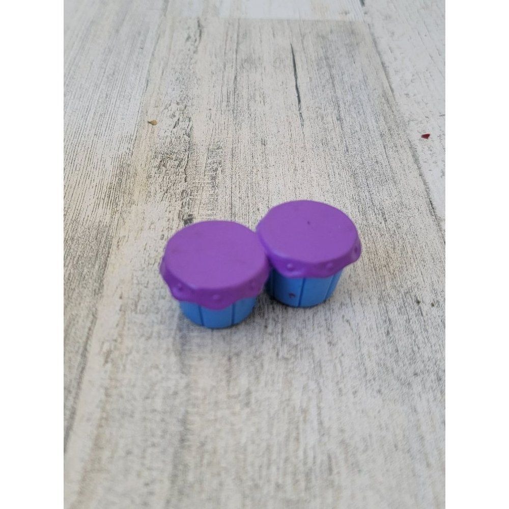 Disney purple blue drums instrument doll accessory toy figure